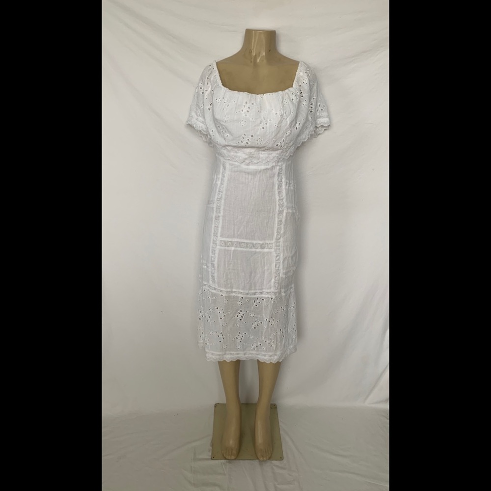 Free People Size Small White BOHO Dress - Picture 1 of 8